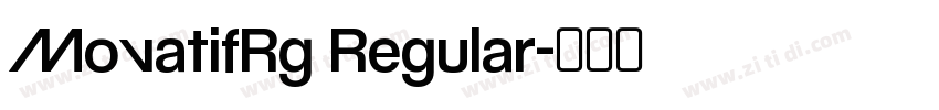 MovatifRg Regular字体转换